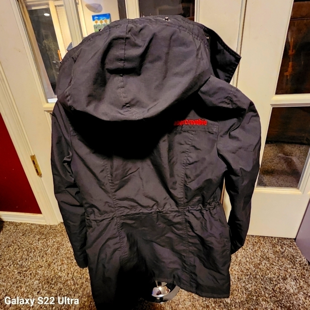 Abercrombie Quilted Gray Jacket Kids